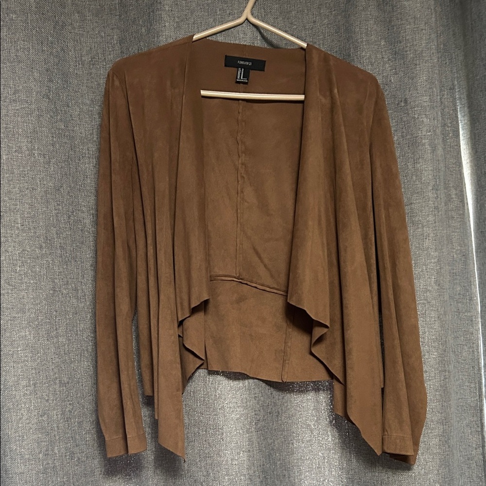 Forever 21 Chocolate Brown Cardigan